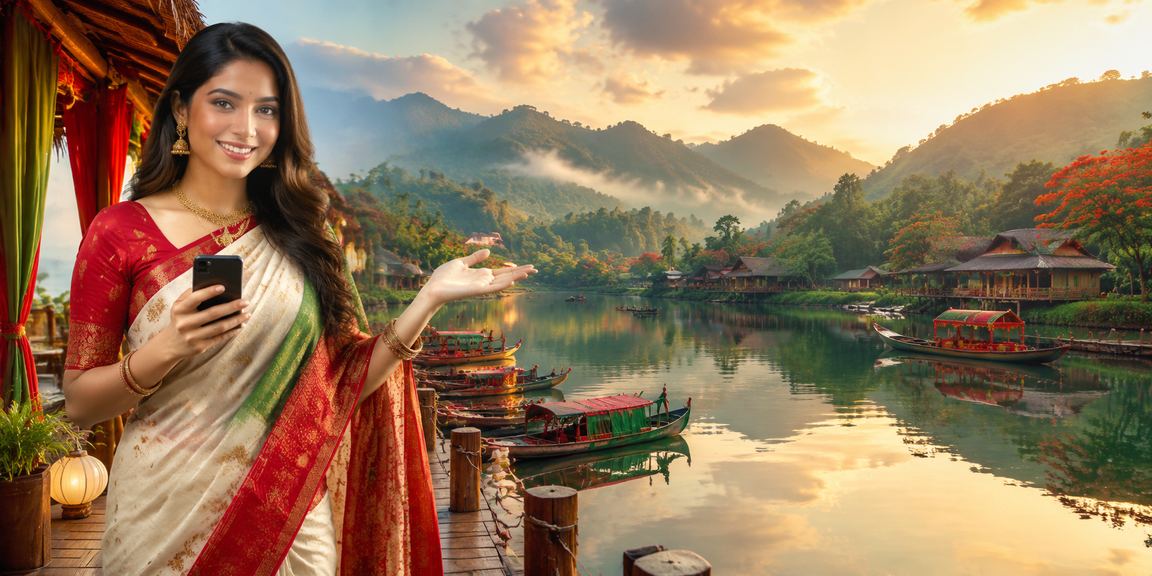 বান্দরবানে মোবাইলে db88 পেমেন্ট করছেন একজন ব্যবহারকারী