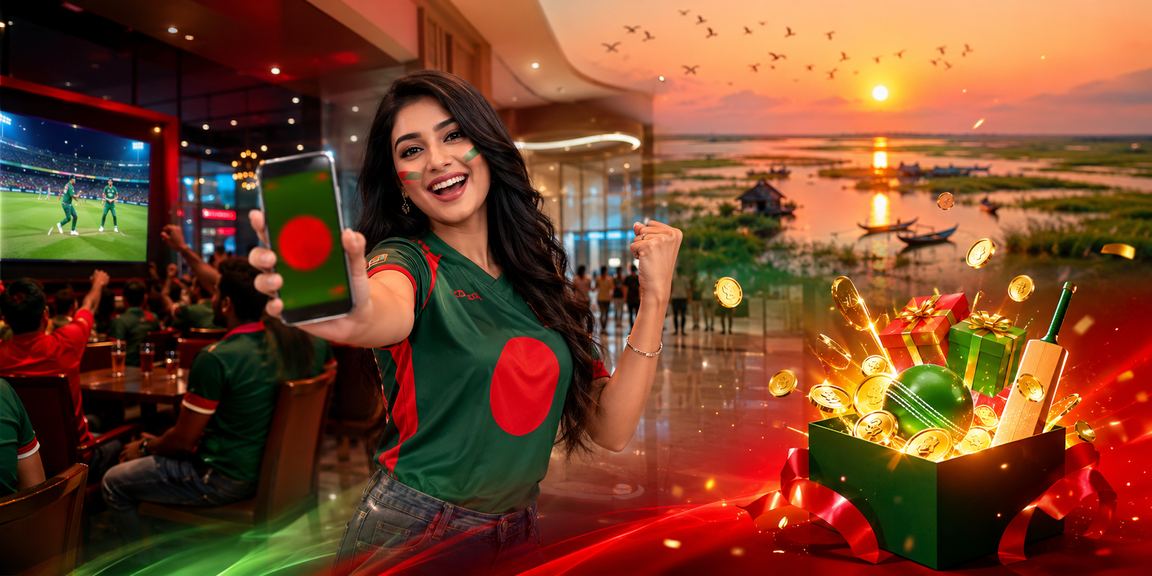 টাঙ্গুয়ার হাওরের পটভূমিতে ক্রিকেট বেটিং প্রতিনিধিত্বমূলক দৃশ্য